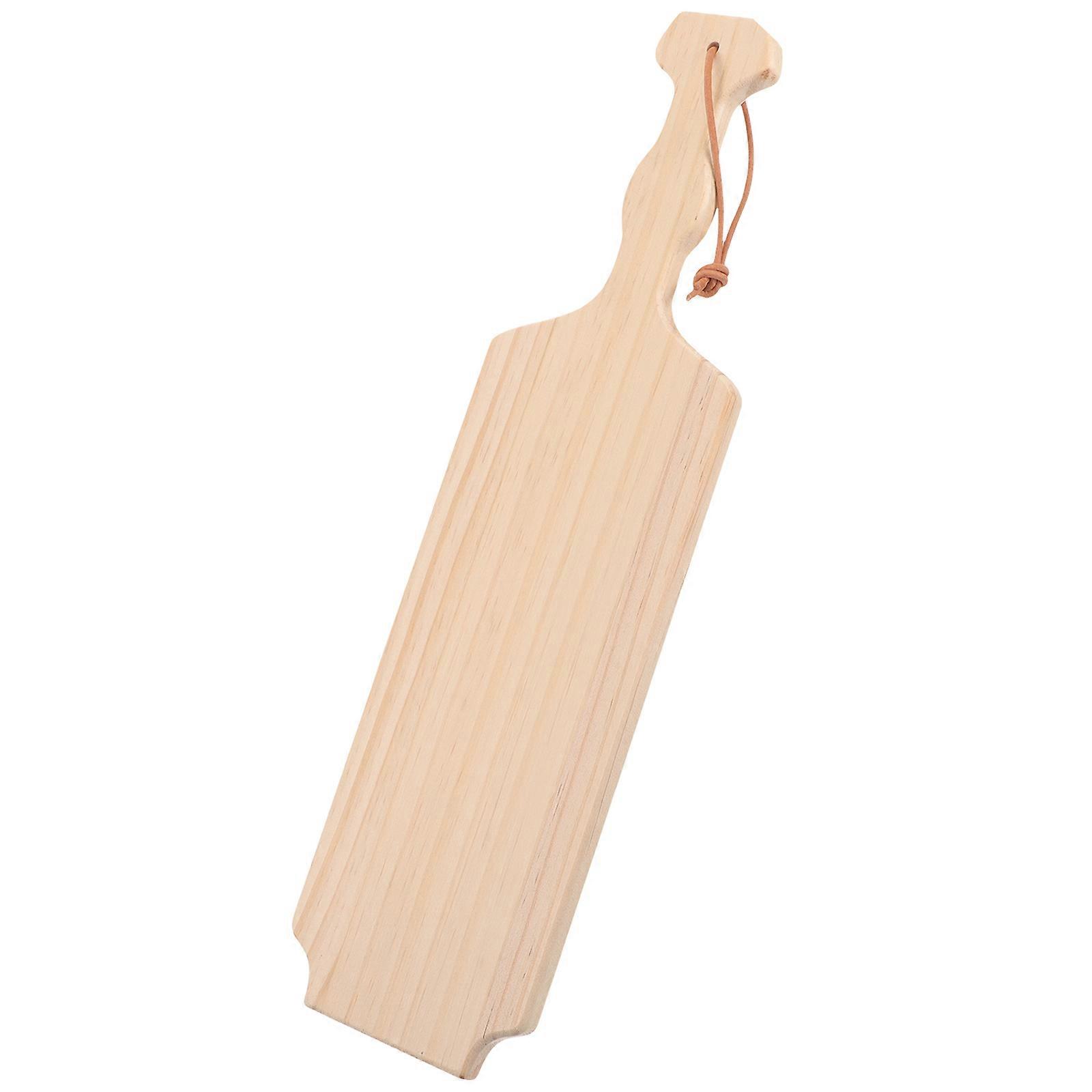 Practical Hanging Ornament Paddle Wooden Paddle for DIY Craft 5Pcs