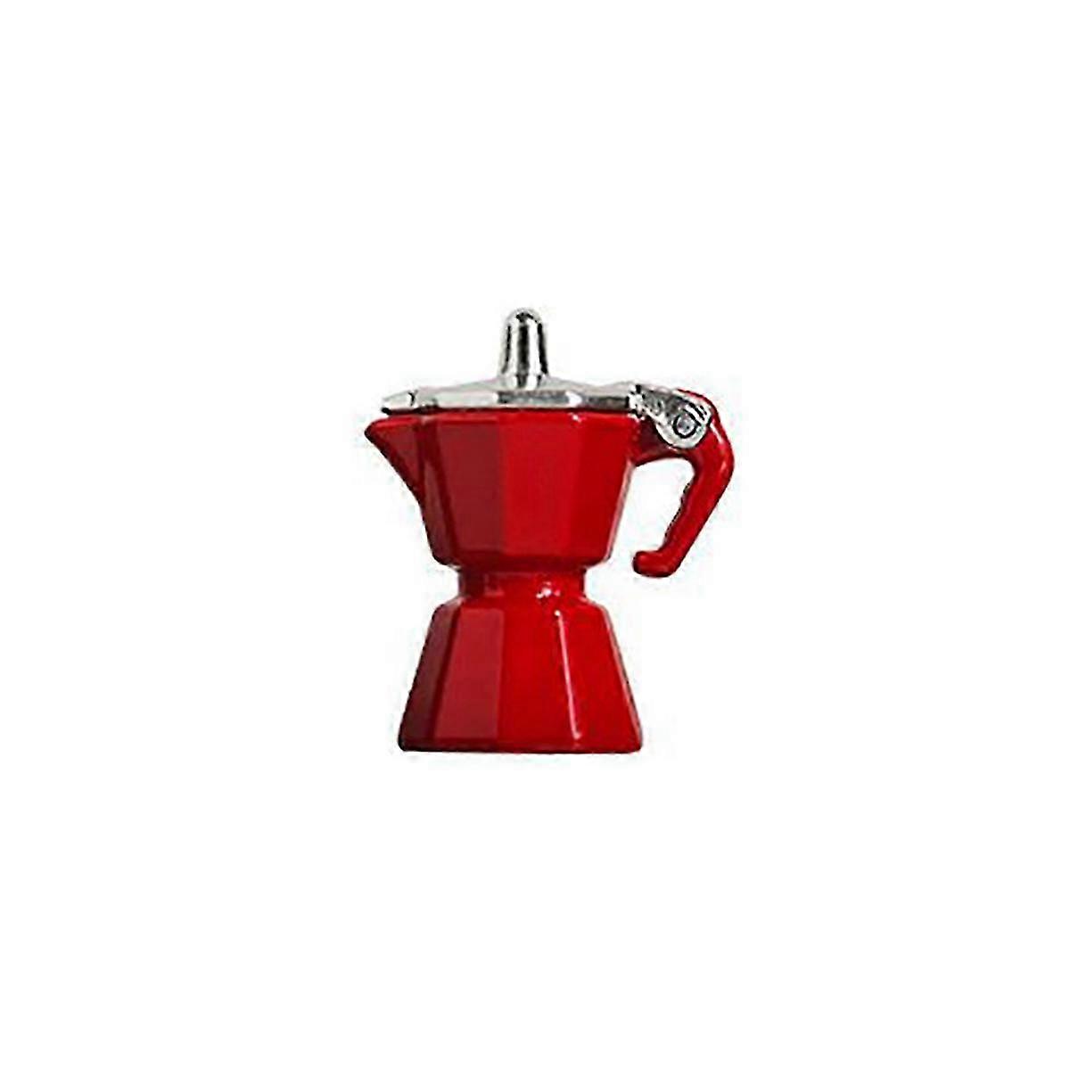 Miniature Scene Toy Simulation Mini Coffee Pot Red