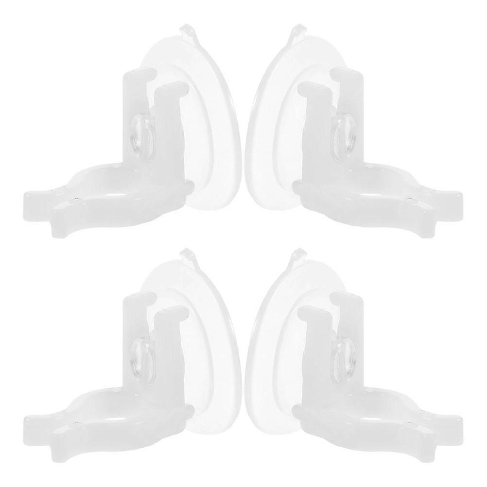 Window Candle Clamps Transparent PVC Suction Cups for Hanging 8Pcs