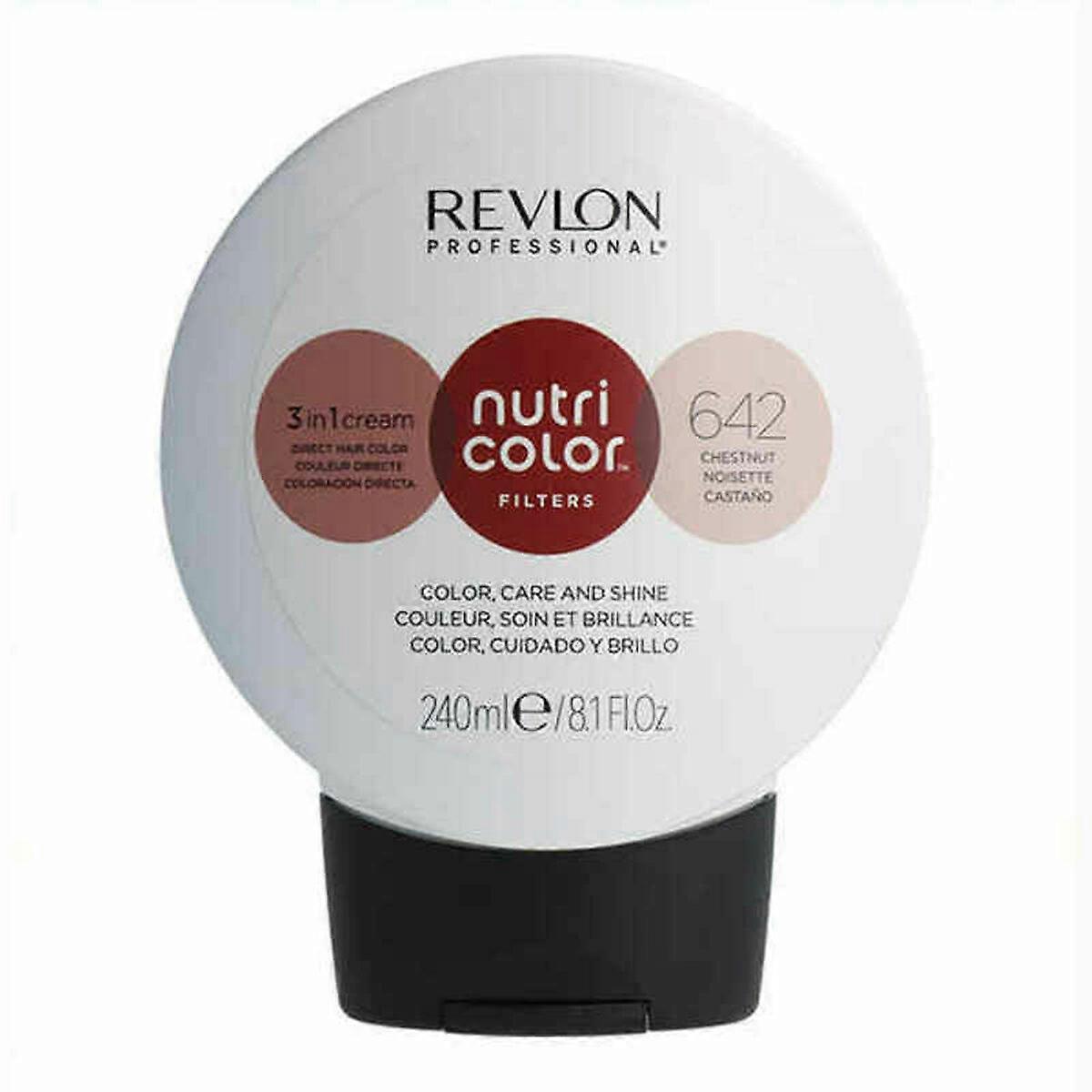 Permanent Dye Revlon Nutri Color Brown Nº 642 240 ml