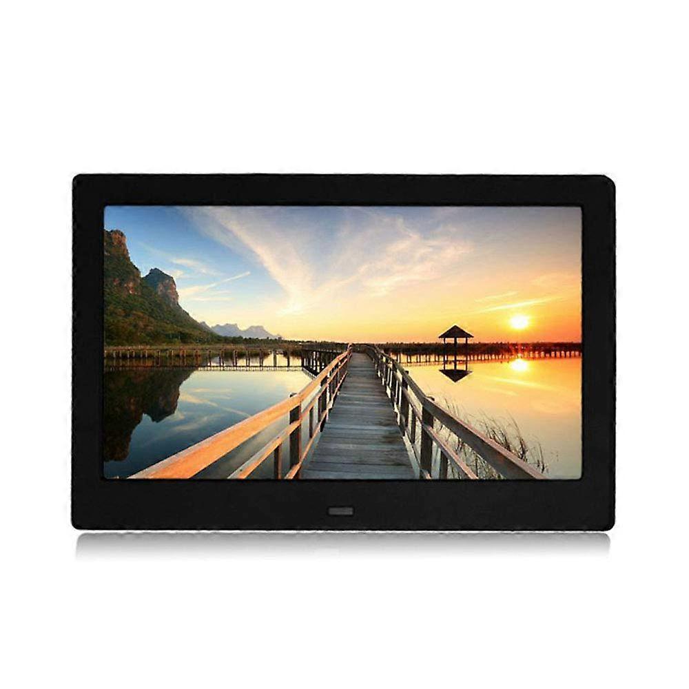 10Inch Digital Photo Frame 1024x600 Res Display, USB And SD Card Compatible, Remote Control, Auto Play, Black
