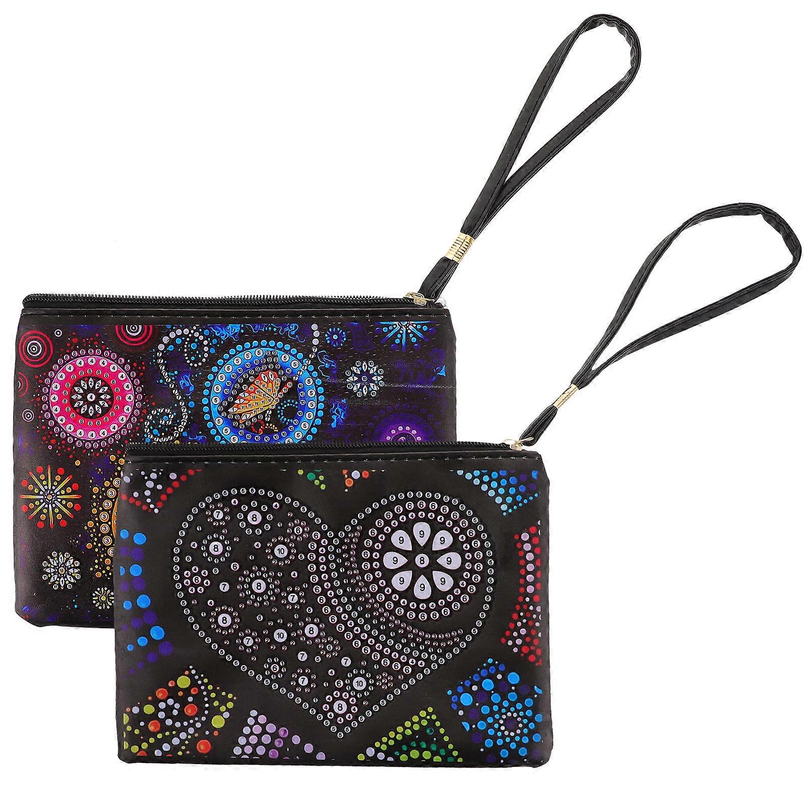 Banquet Bag Ladies Party Purse Assorted Color 1.5X16X21CM Zipper Security 2 Sets