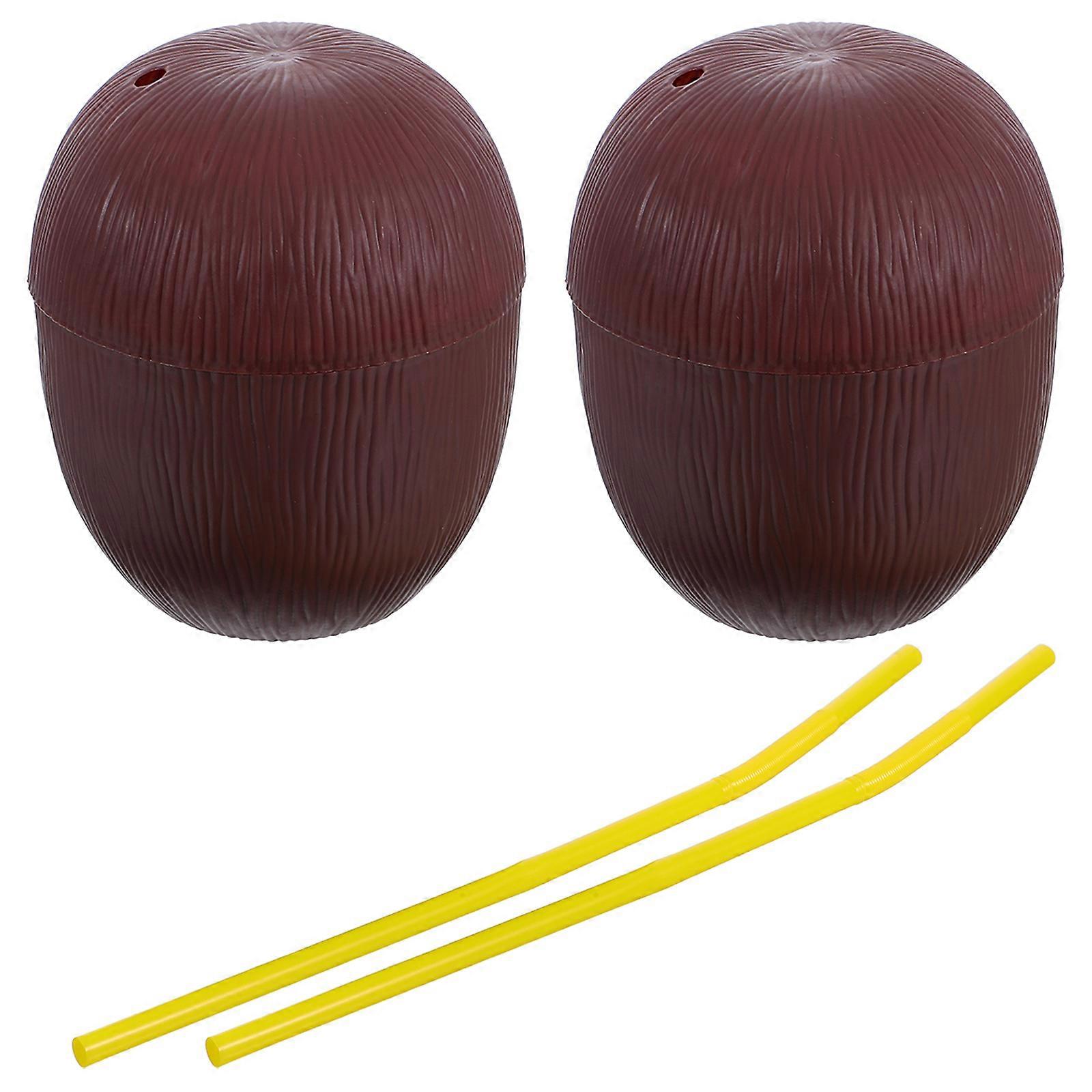 Decorative Party Cups Coconut Drink Cups 2Pcs Coffee for Use