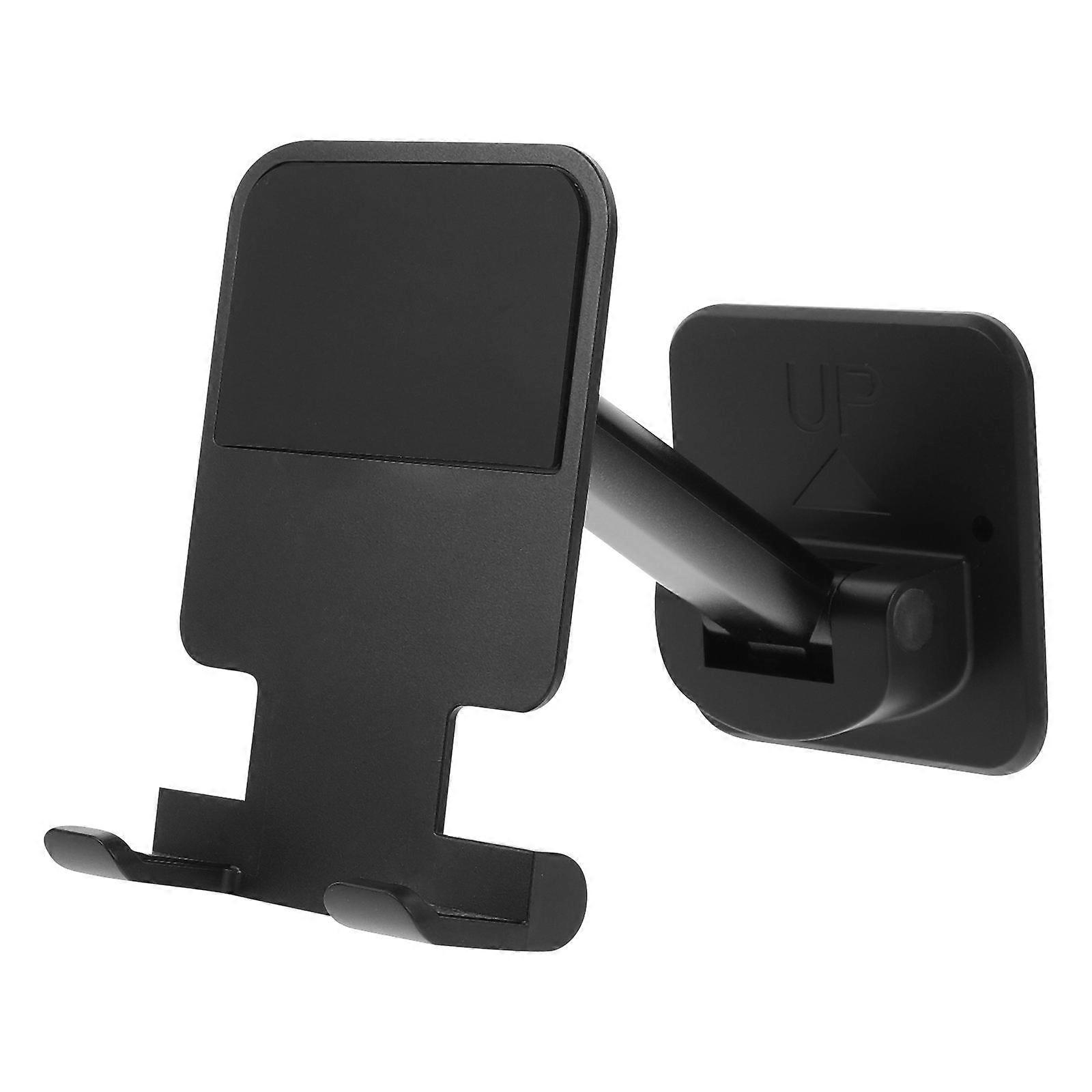 Folding Wall Mount Phone Holder for Mobile 2Pcs Black Phone Brackets