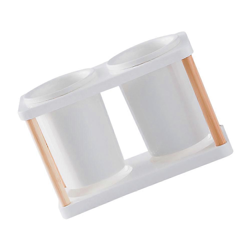 Kitchen Chopsticks Organizer Ceramic Utensil Holder 2Pcs