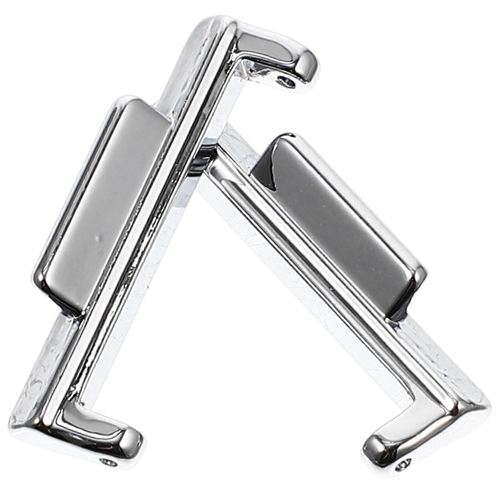 Silver Watch Strap Connector for 2 Metal Adapter 6Pcs Pack