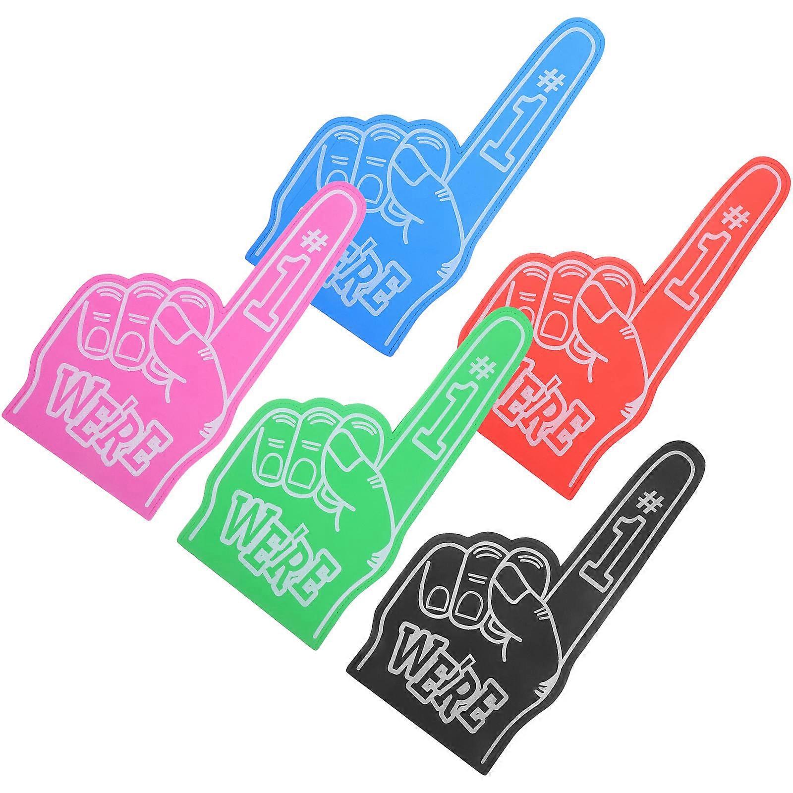 Cheer Props Foam Hands For Dancers Competition 18.1X9.1X0.6in Light Weight Cheering Tools 15Pcs