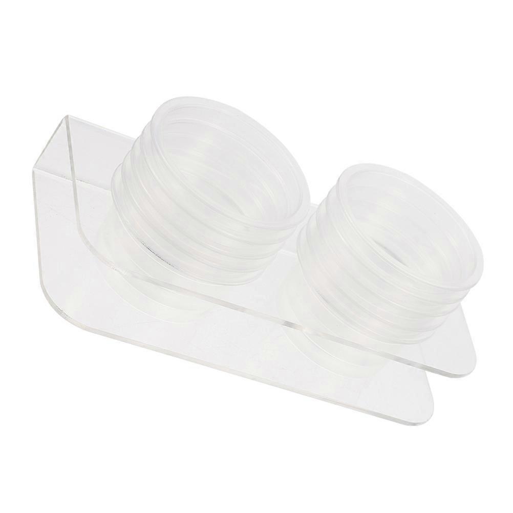Reusable Reptile Feeding Bowls Transparent Plastic Food Dishes 5Sets