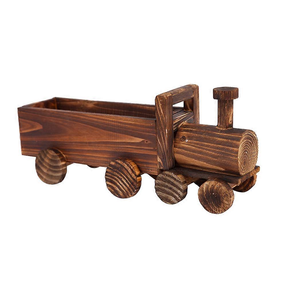 Planting Basin Wood Succulent Pot for Hydroponic Use 2Pcs Mesh Cup