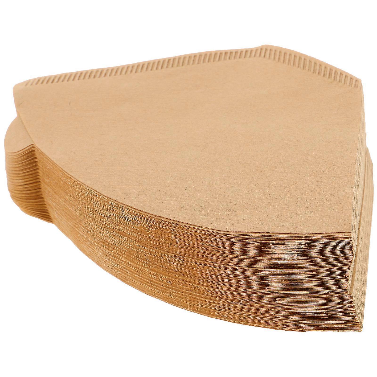 Coffee Filters Paper Sector for Even Flow Brewing 200Pcs Khaki Filter