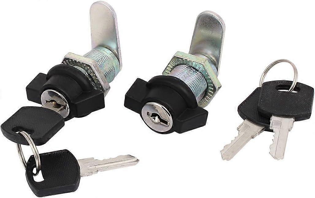 Cabinet Cupboard 18mmx25mm Threaded Locking T Handle Cam Locks 2pcs