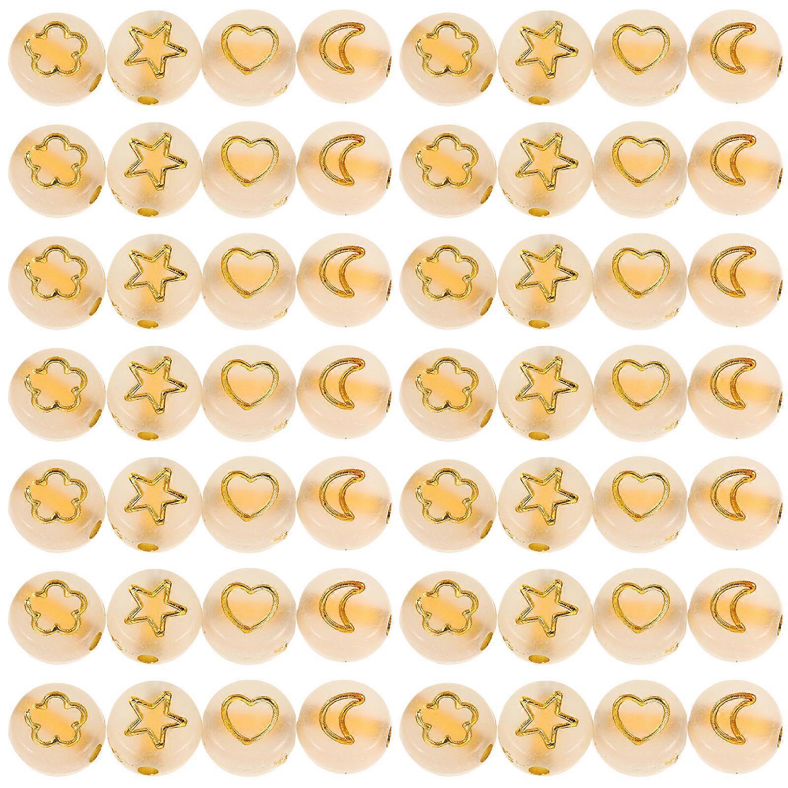 Lightweight Design Acrylic Beads For Versatile DIY Crafting Suitable For Accessories 0.65X0.65X0.60CM 600Pcs