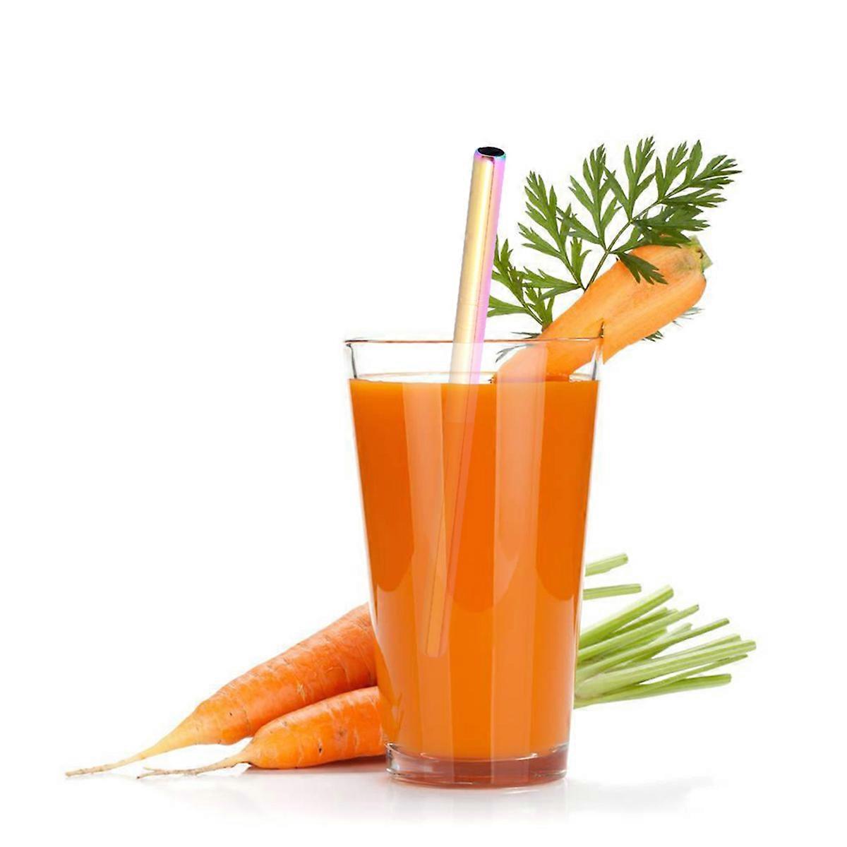 Straight Stainless Steel Drinking Straws Reusable Set