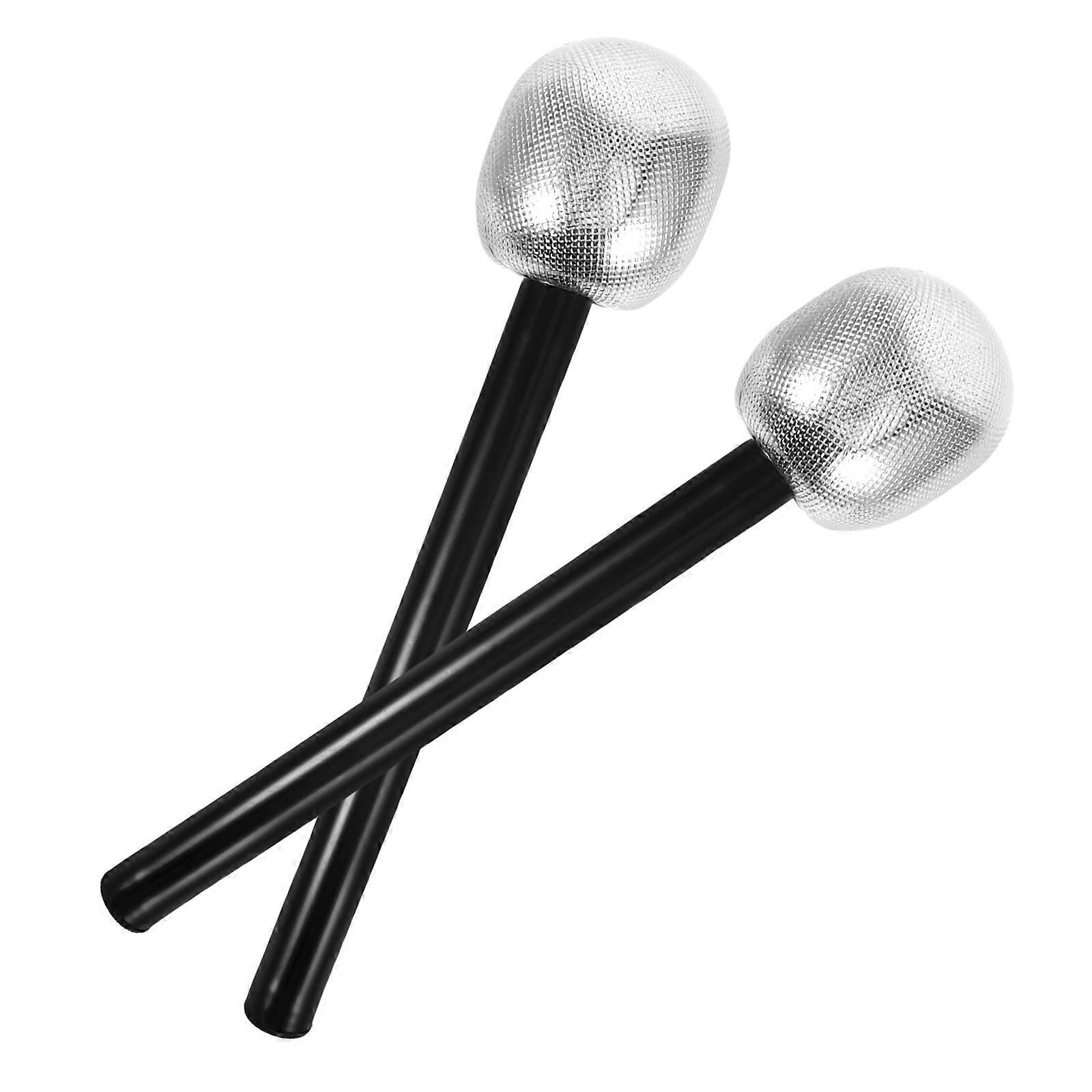 Simulation Microphone Fake Microphone Prop for Pretend Play 4Pcs