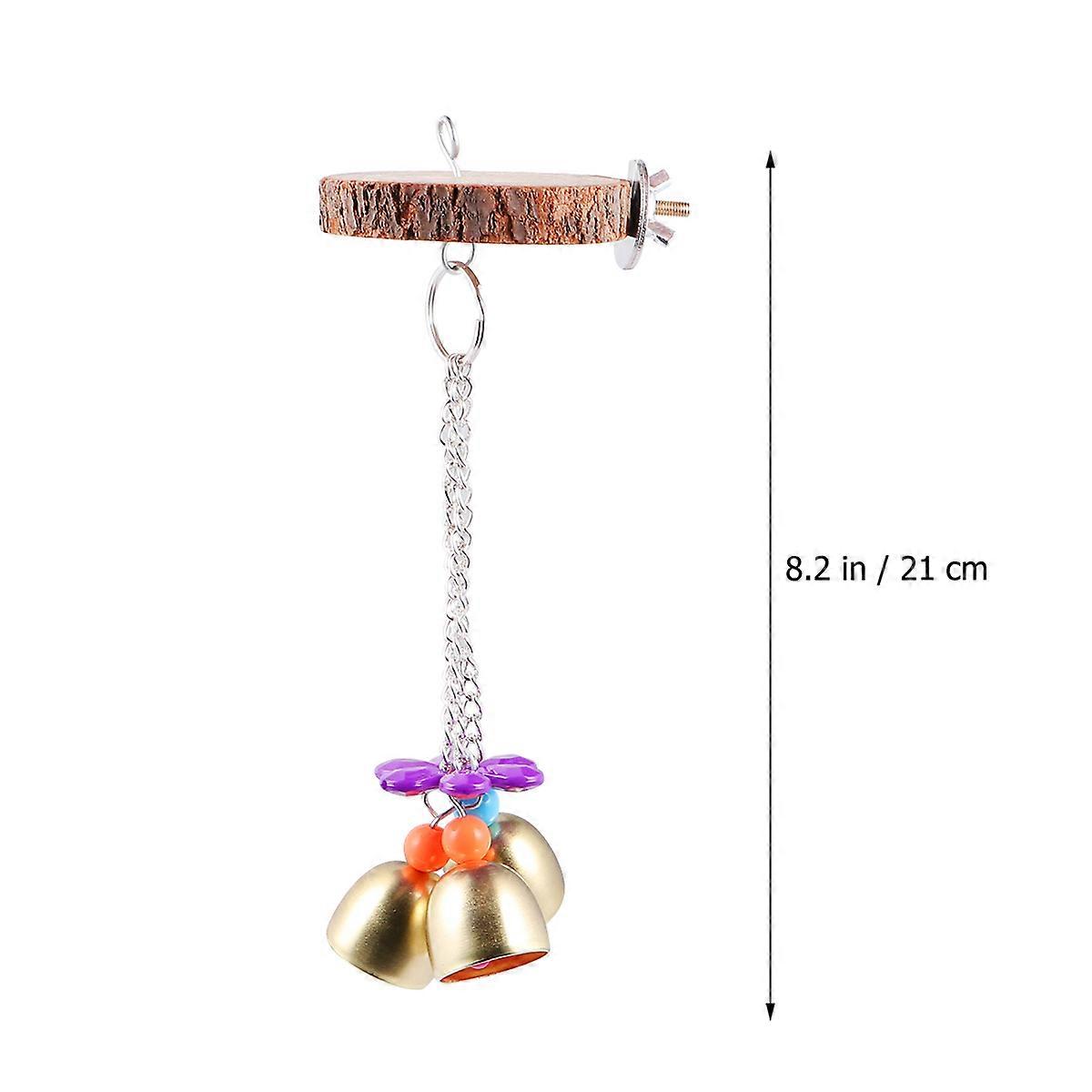 Bird Standing Platform Parrot Playstand Cockatiels Perch Wood Stand Toy Material 1Set