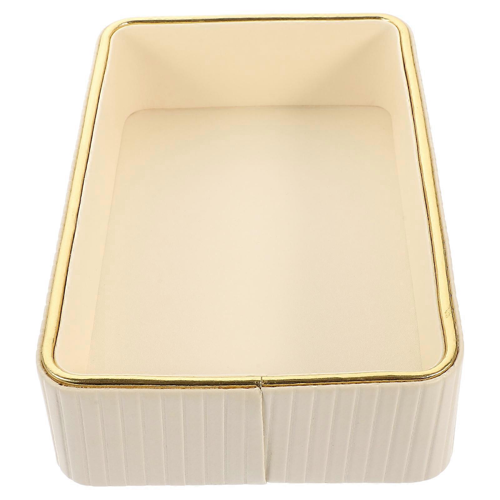 Key Tray Organizer for 5Pcs Simple Storage Tray White