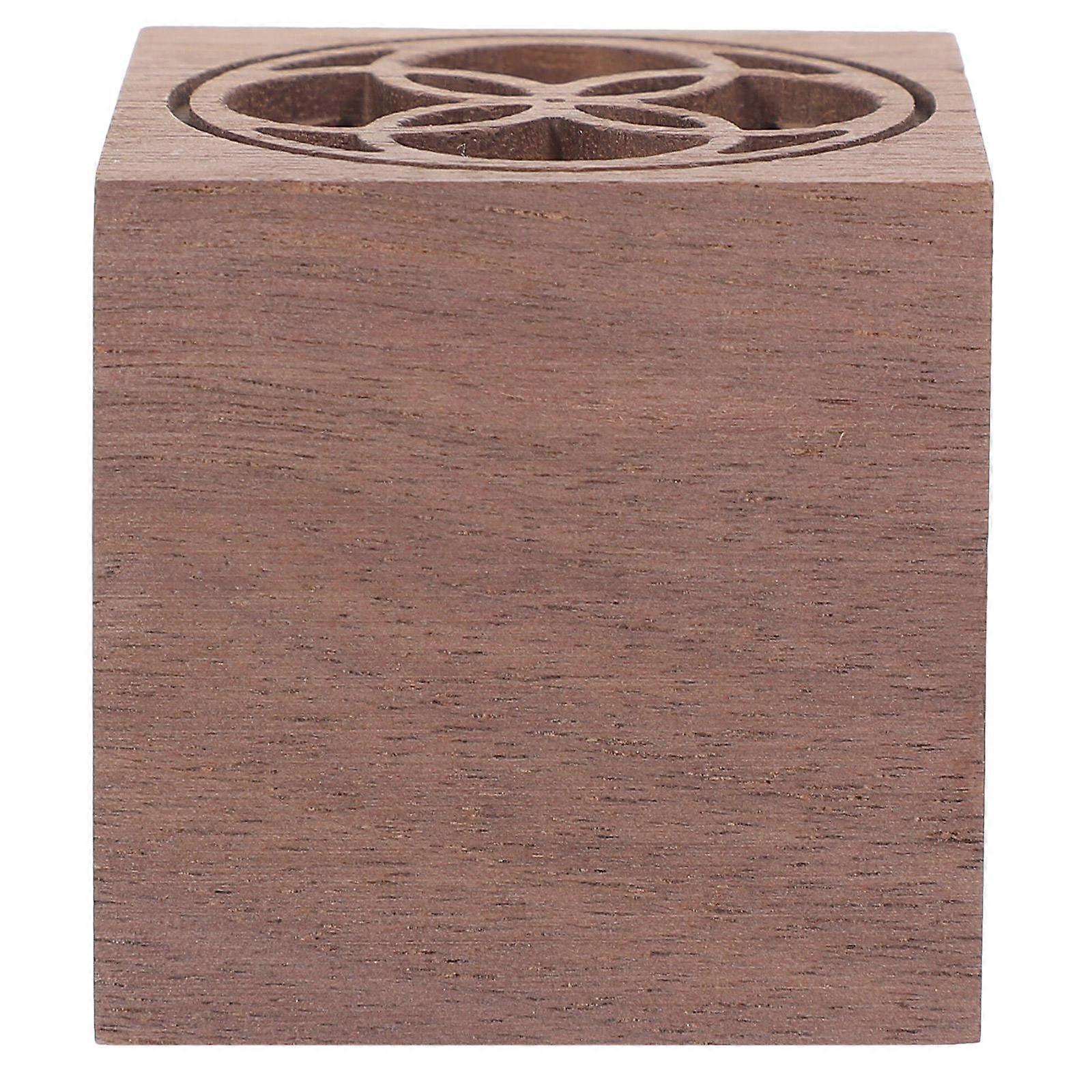 Wood Diffuser Cube for Aromatherapy Use 4Pcs Brown Wooden Diffuser