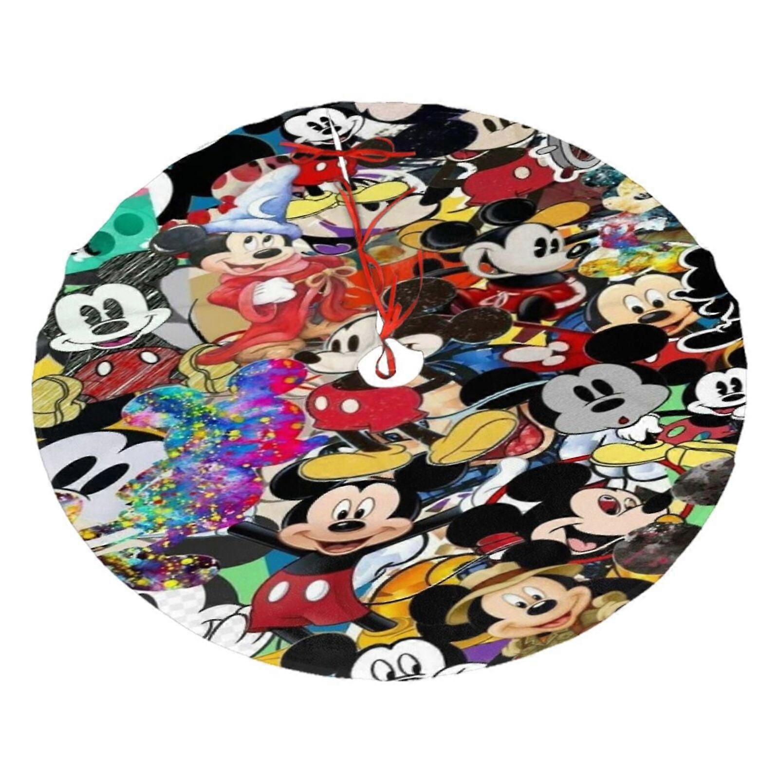 Mickey Mouse Tree Skirt for Christmas Tree and Holiday Tree Ornament Holiday Party Christmas Tree Decorations