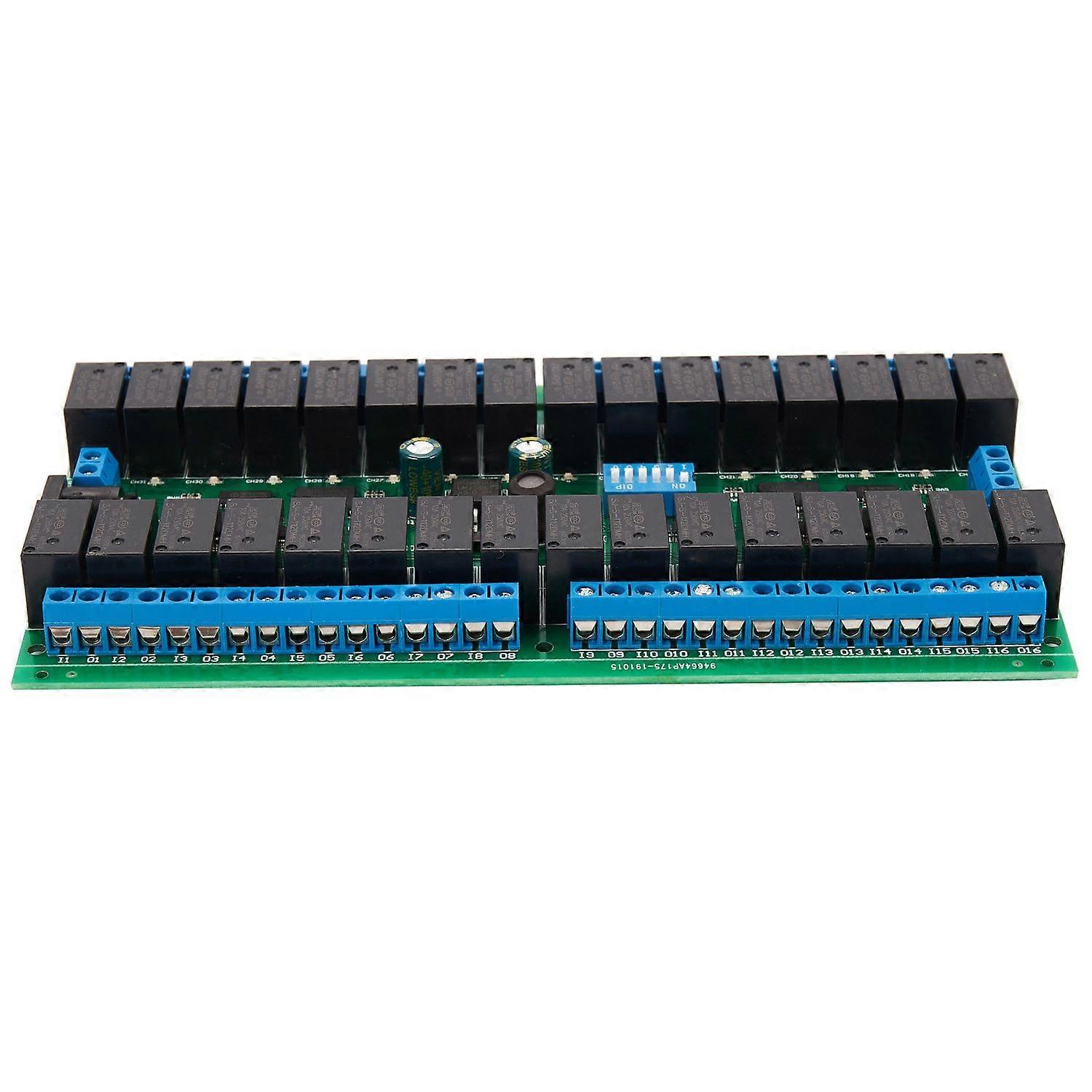 R421C32 DC12V 32 Kanäle Modbus RTU RS485 Bus Relay Modul UART Serial Port Board für SPS LED Heimautomatisierung Türschloss