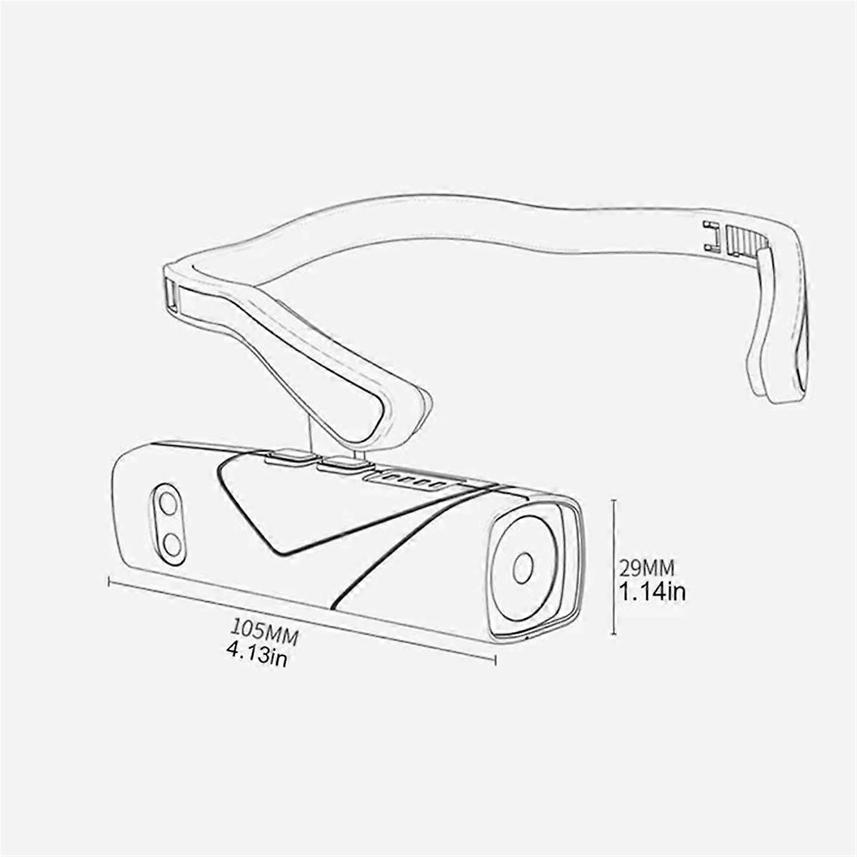 For Camping Removable Ear Hook Headlight Headlamp Rechargeable Head Lights with 5 Modes with Motion Sensor Function