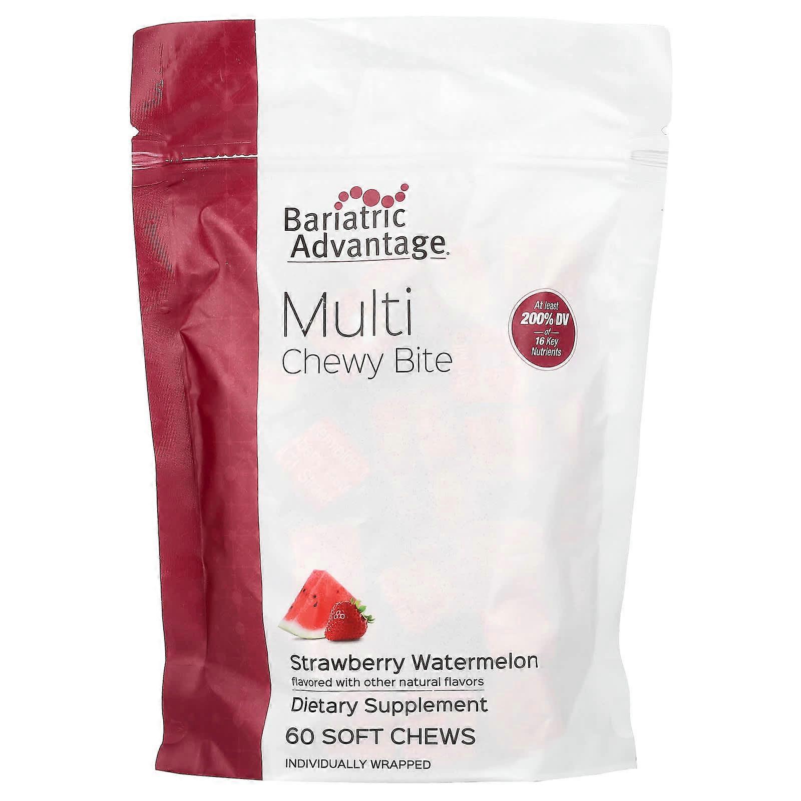 Multi Chewy Bite, Strawberry Watermelon, 60 Soft Chews