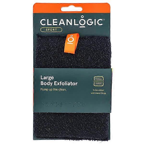 CleanLogic, Sport, Body Exfoliator, Large, Black, 1 Count