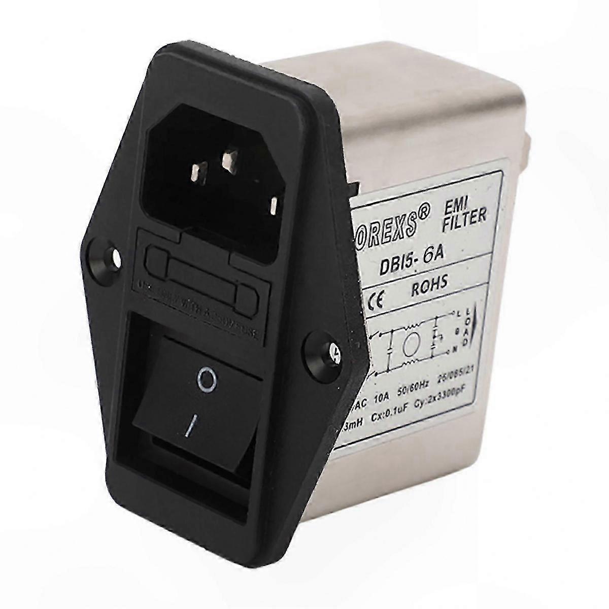 Single Phase IEC Power Line Filter for Medical Equipment AC115-250V Noise Suppression Solution