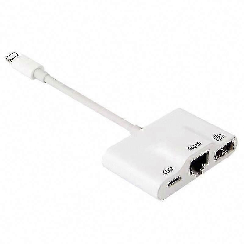 Lightning to RJ45 Ethernet LAN Adapter 10/100Mbps for