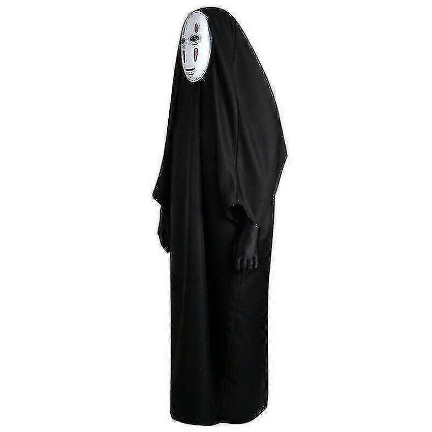 Faceless Cosplay Costume Set with Mask and Gloves