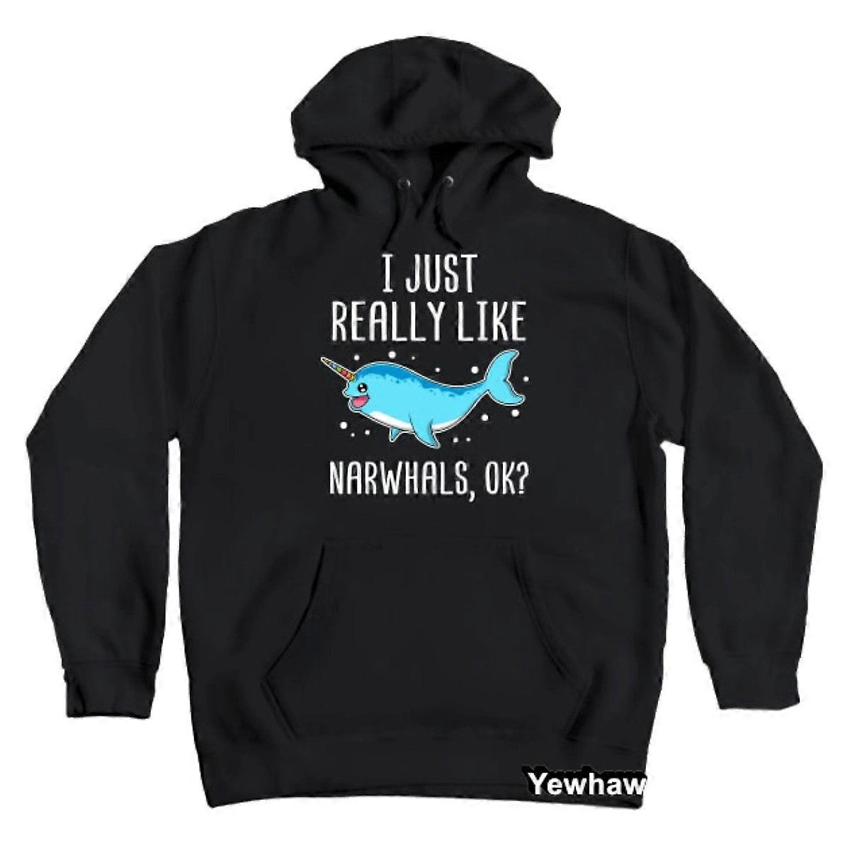 私はイッカクが本当に好きです。イッカク愛好家パーカーへのギフト