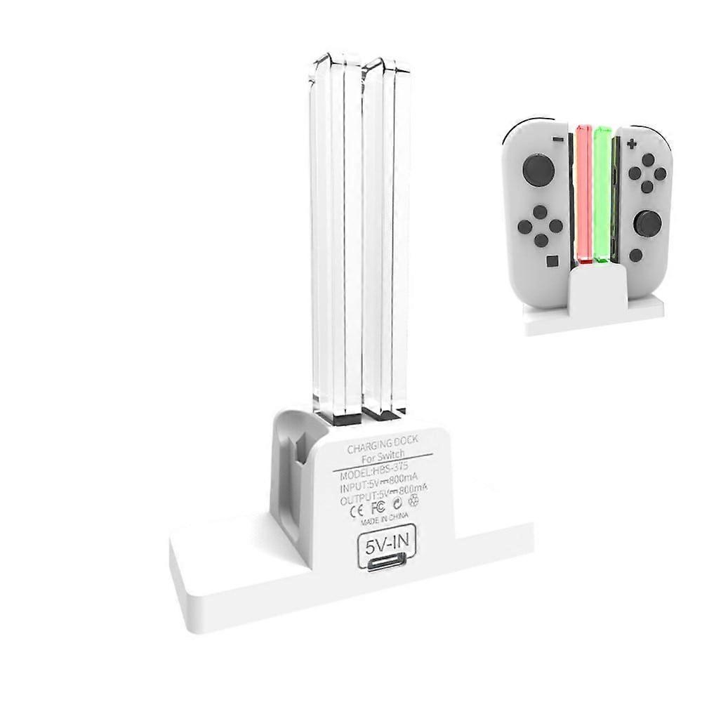 Controller Charger compatible with Nintendo Switch & OLED for Joy-Con, Charging Dock Station for Joy-Con and Pro Controller w/Indicator