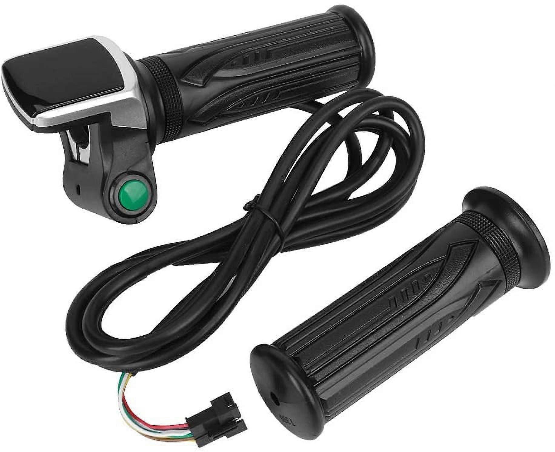 Electric Bike Throttle Grip 1.5m, Twist Throttle Lock with LCD Screen, Ergonomic Handle for E-Bikes & Scooters (36V)