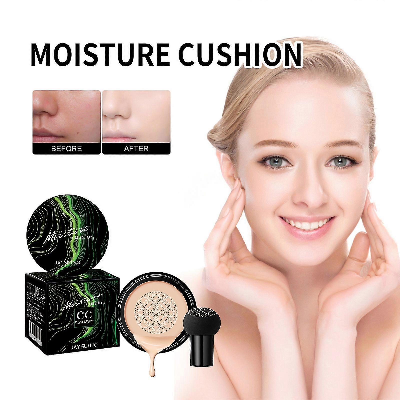 Mushroom Head Cushion Concealer, Natural Moisturizing, Brightening Complexion, Long-Lasting Foundation