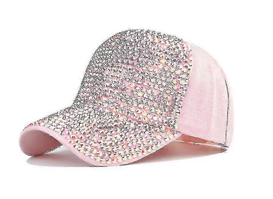 Rhinestone Bling Baseball Cap for Women Adjustable