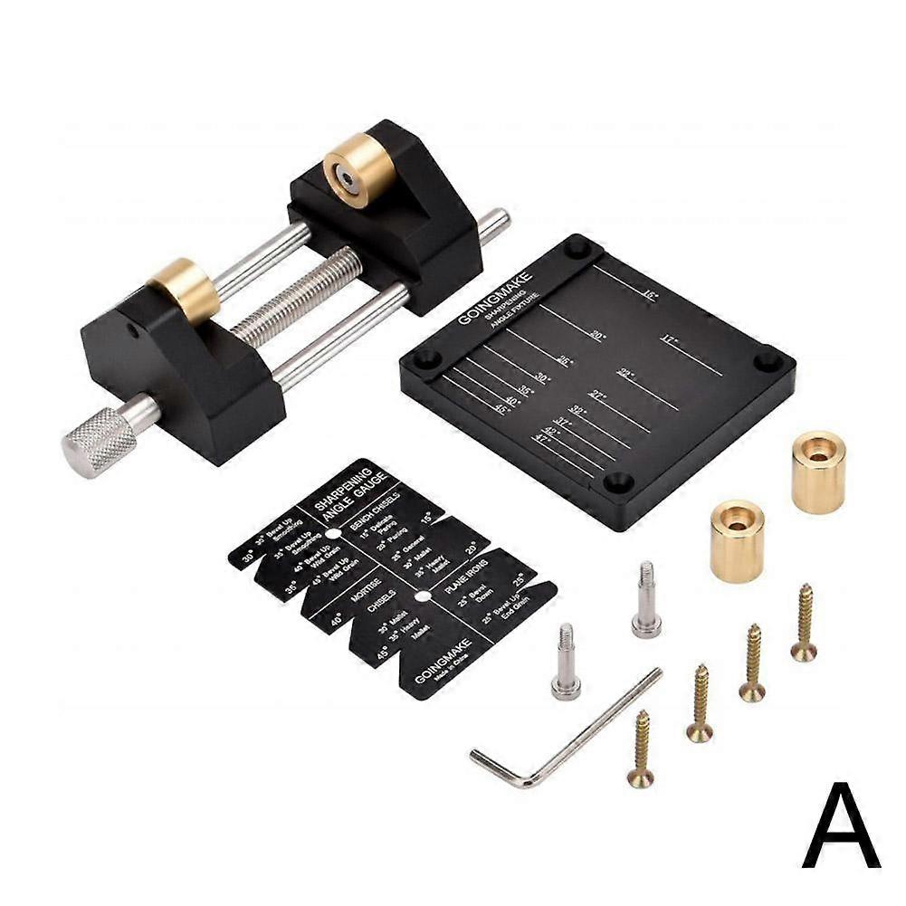 Professional Woodworking Honing Guide Tool Multi Angle Sharpening Jig For Chisels Planes 5/32 to 3 Inch Clamping Range