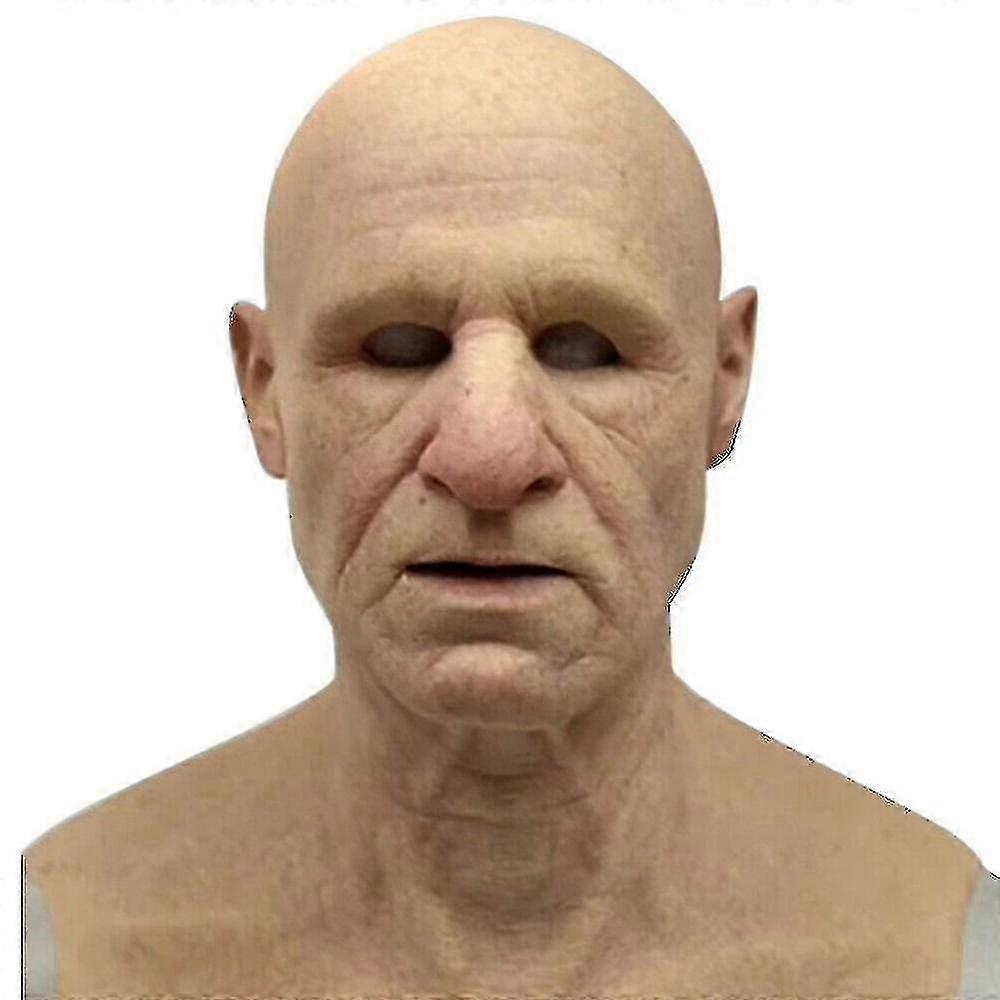 ハロウィン コスプレ ハゲ オヤジ フェイスマスク パーティー 小道具 大人