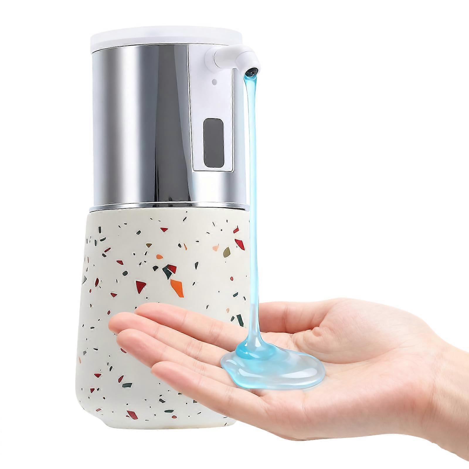 Automatic Liquid Soap Dispenser 12 Oz Ceramic Touchless, Rechargeable IPX65 Waterproof For Bathroom Kitchen