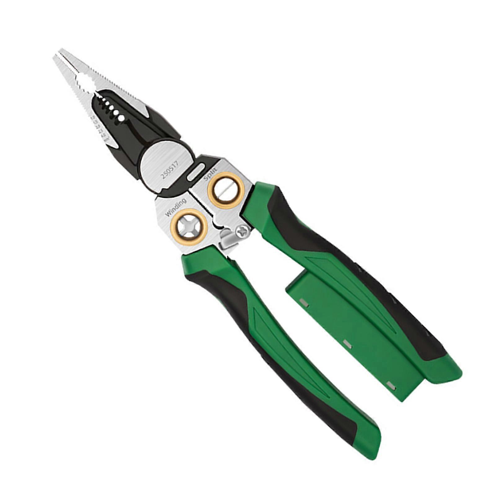 Professional Ergonomic Voltage Testing Wire Stripper Suitable for Electrical Cable Cutting Stripping Home Industrial Use Multicolor