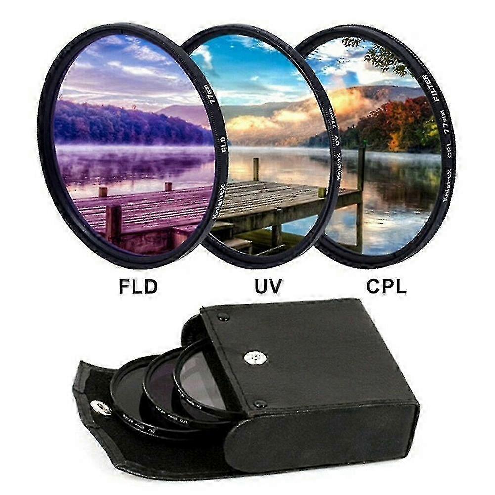 Farfi Professional Uv Cpl Polarizer Fld Photo Photography Filter Kit For Slr Camera
