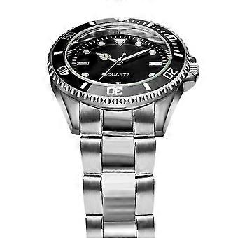 Diver Style Watch 39mm Unidrectional Rotatable Bezel Japan Movement Steel Strap