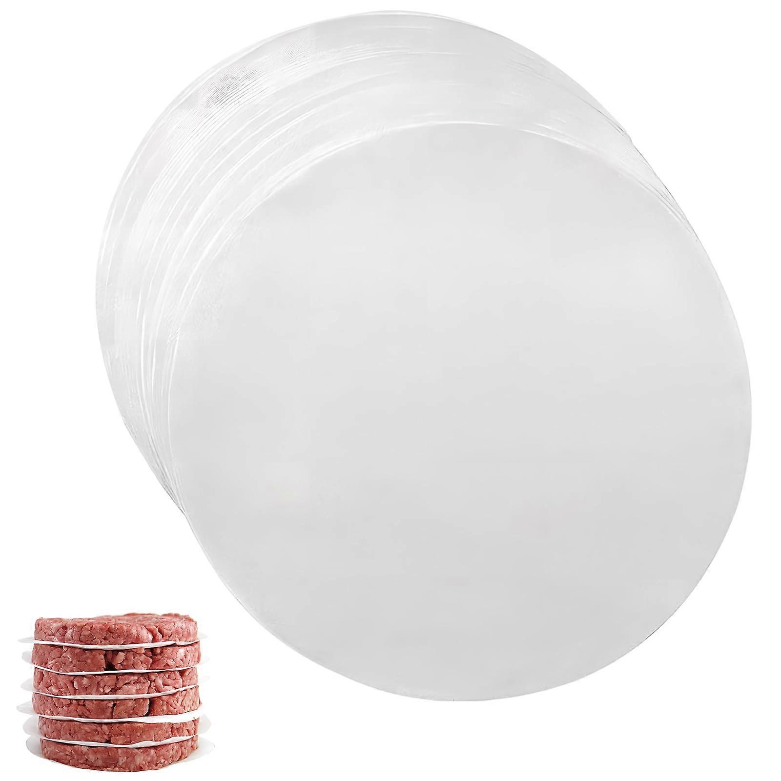 200 Sheets Round Burger Paper 20cm NonStick Parchment for Air Fryer, Baking, BBQ, Pizza, Bread