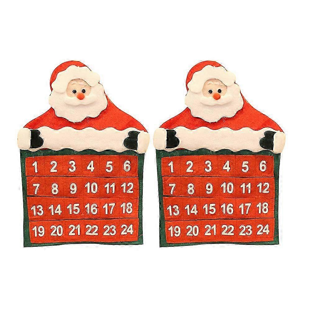 Window Advent Calendar for Christmas featuring Santa Claus Design