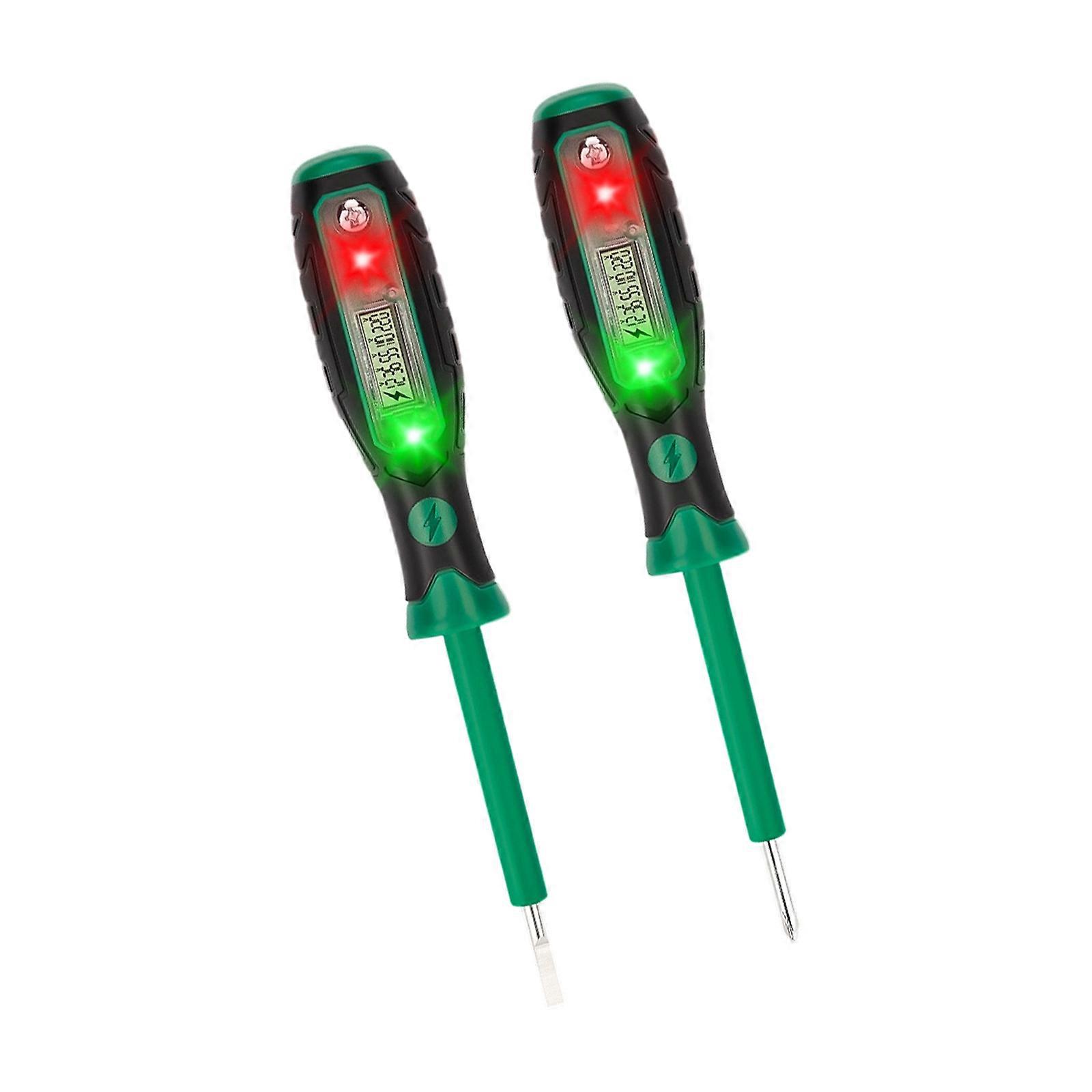 Double Purpose Potential Checker Screwdriver Set With Immediate Read Display For 12V 250V Dynamic Identification Multicolor
