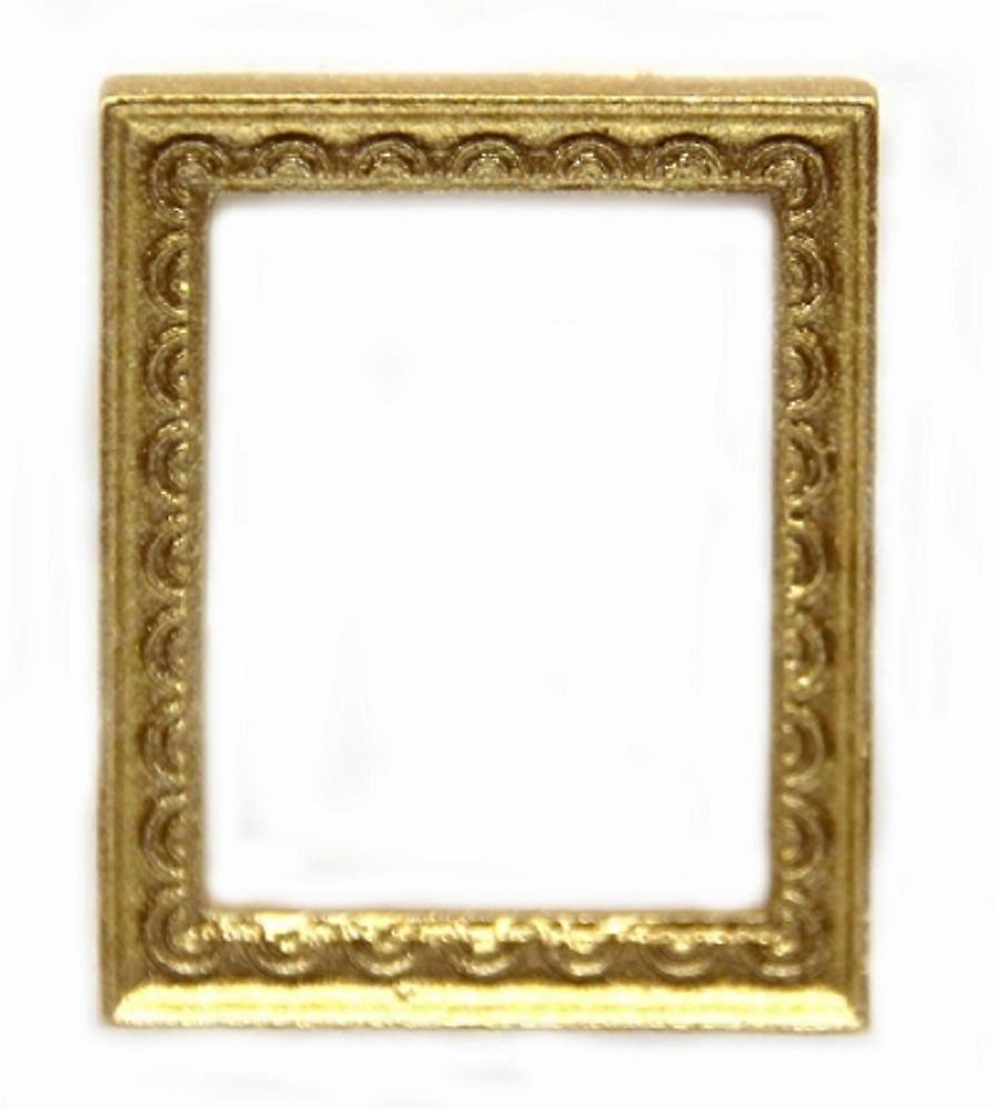 Dolls House Small Empty Ornate Gold Picture Painting Frame Miniature Accessory