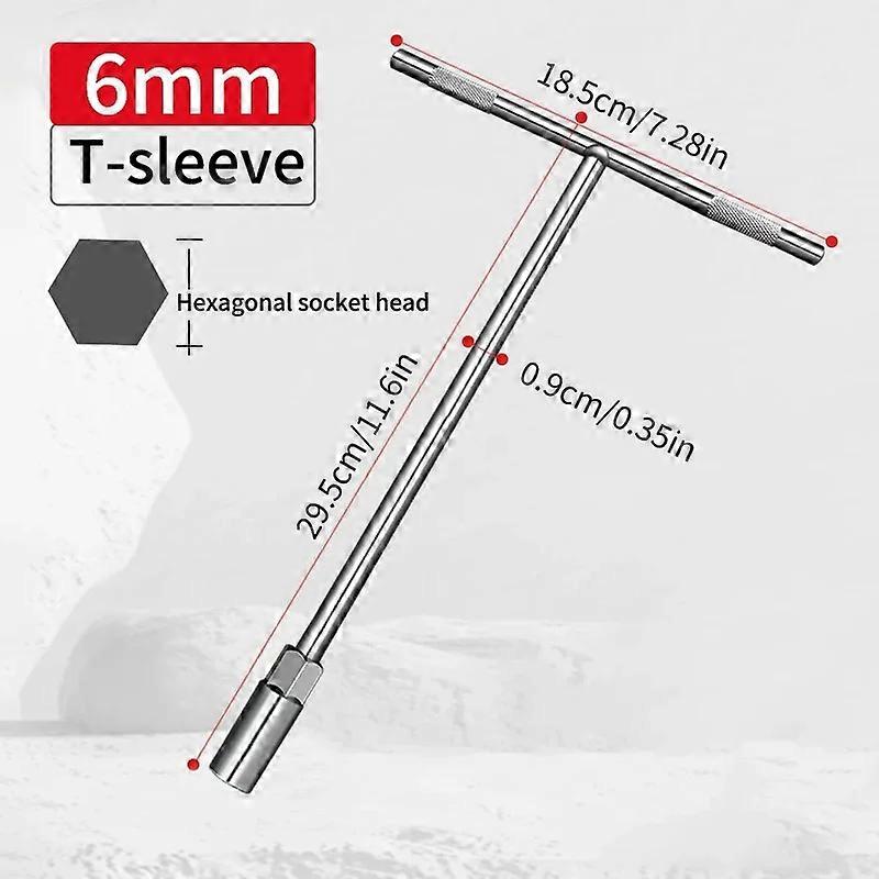 2-10mm Metric Sizes, High Hardness Metal Alloy Steel, 360° Rotation T-Handle Allen Wrench Set, Dual-Use T/L-Type Hex Key - Profe