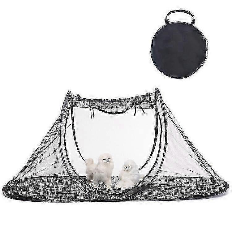 Portable Mesh Cat Tent for Camping, Easy Setup Pet Playpen XXL
