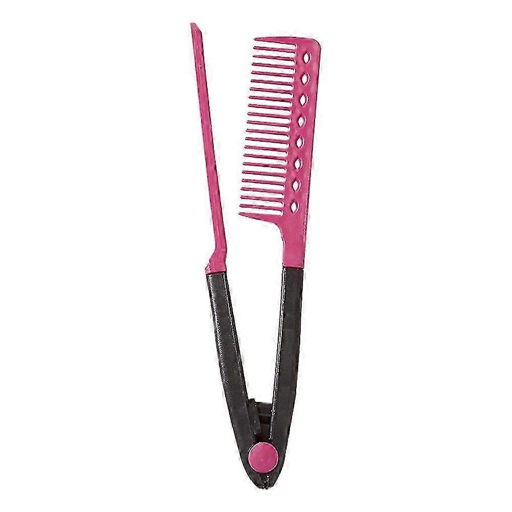 Professional Heat Resistant Styling Comb for Straightening and Smoothing Hair with Ergonomic Non-Slip Handle Suitable for Wet and Dry Use