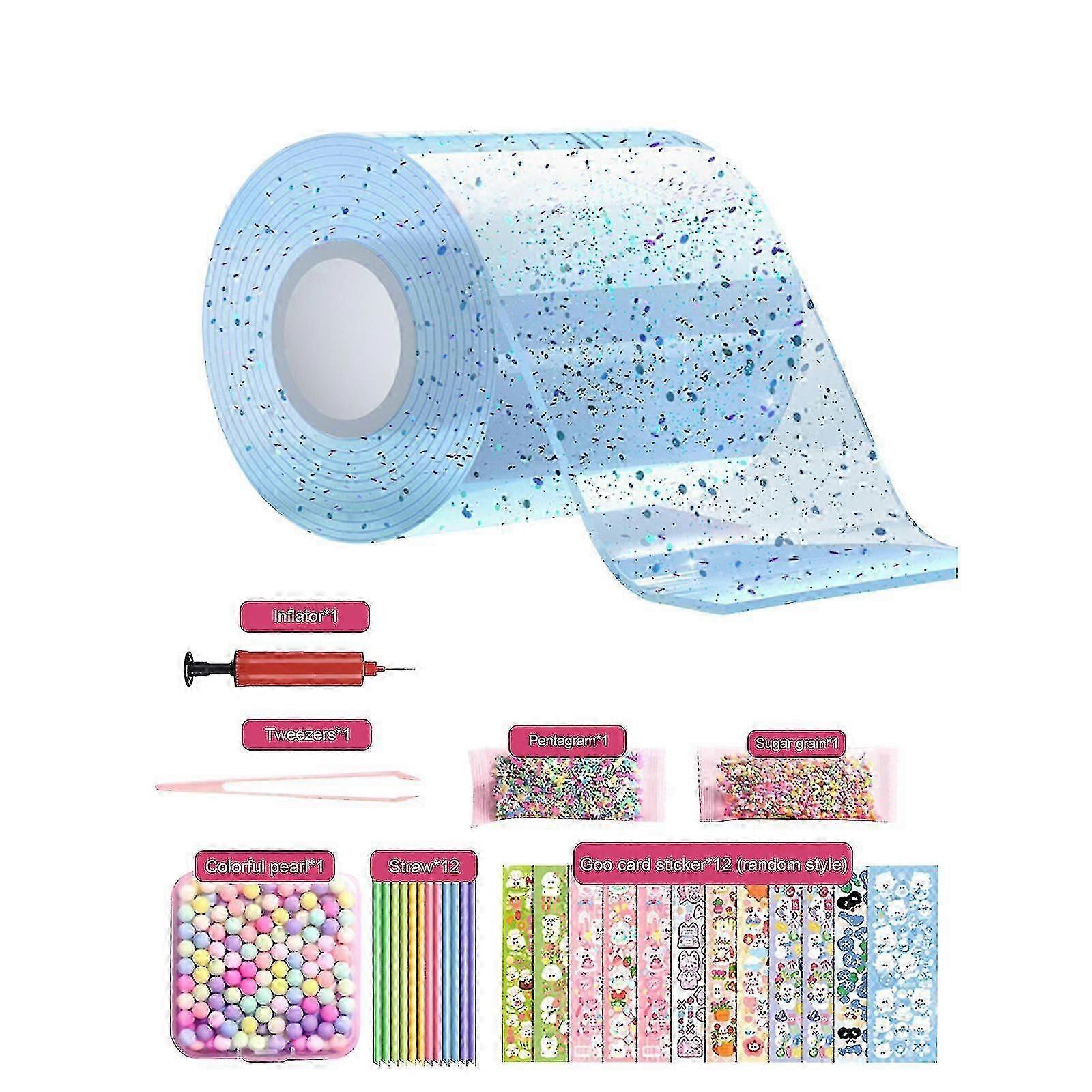 Kids' Nano Tape Bubble Craft Kit with Step-by-Step Video Tutorials for Creative Fun