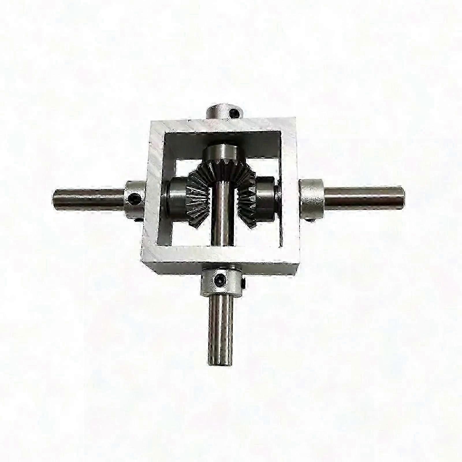 90 Degree Right Angle Transmission Reversing Gearbox 1:1 Dual Output Shaft For Machinery