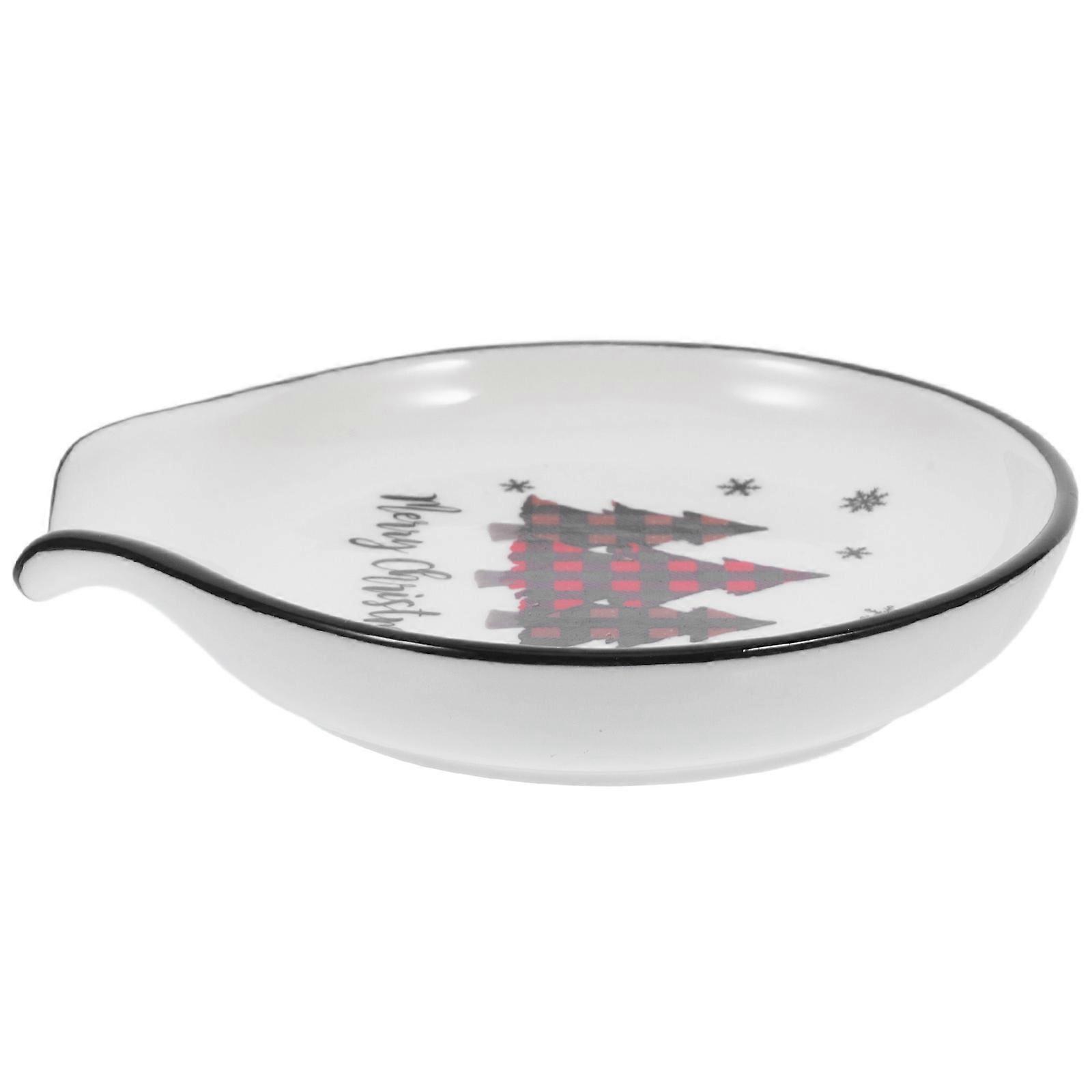 Ceramic Spoon Rest for Kitchen Use Multi Color Elegant Scoop Holder